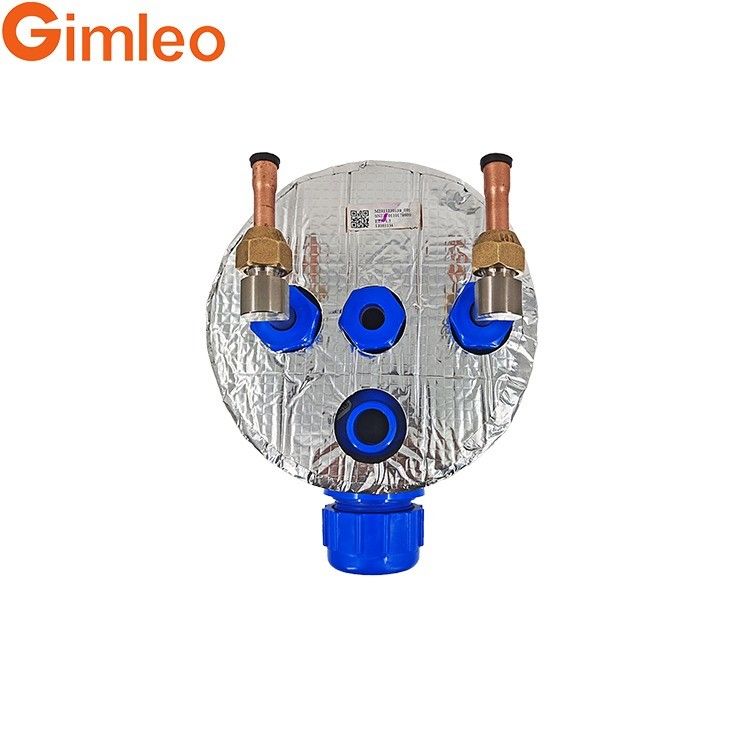 ETA-1.5 R134A Évaporateur de tubes marins pour connecteur d'entrée de réfrigérant / eau de 12,7 mm