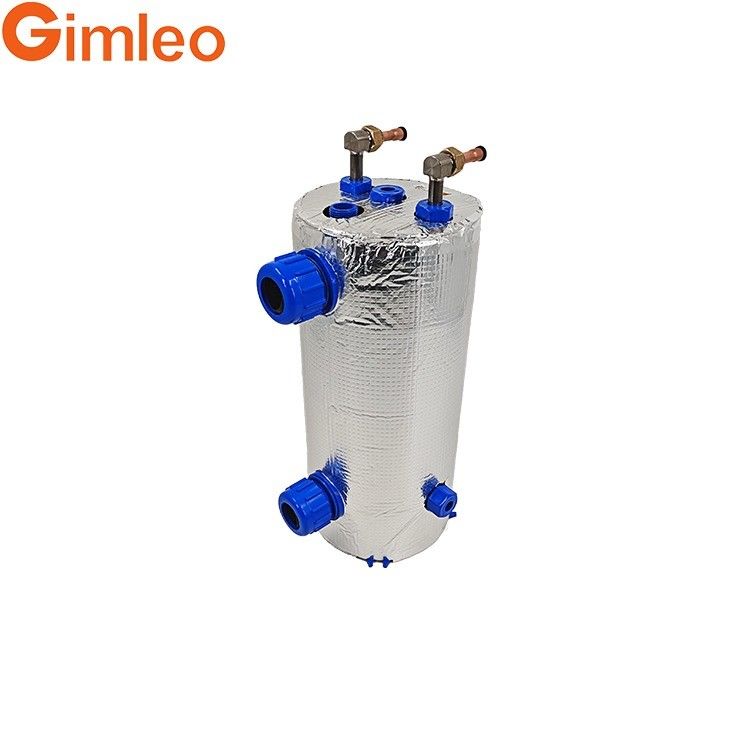 ETA-1.5 R134A Évaporateur de tubes marins pour connecteur d'entrée de réfrigérant / eau de 12,7 mm