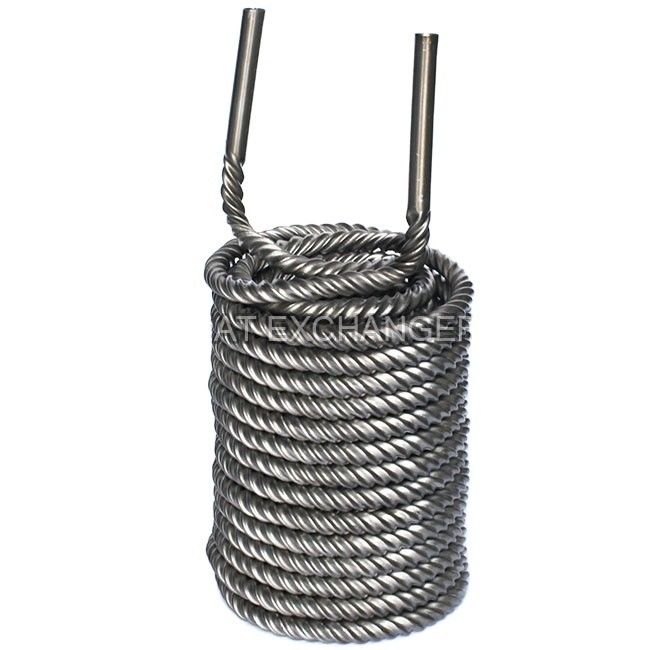 Coil de refroidissement en titane de qualité TA1 9,52 mm 12,7 mm 16 mm 19 mm pour le transfert de chaleur