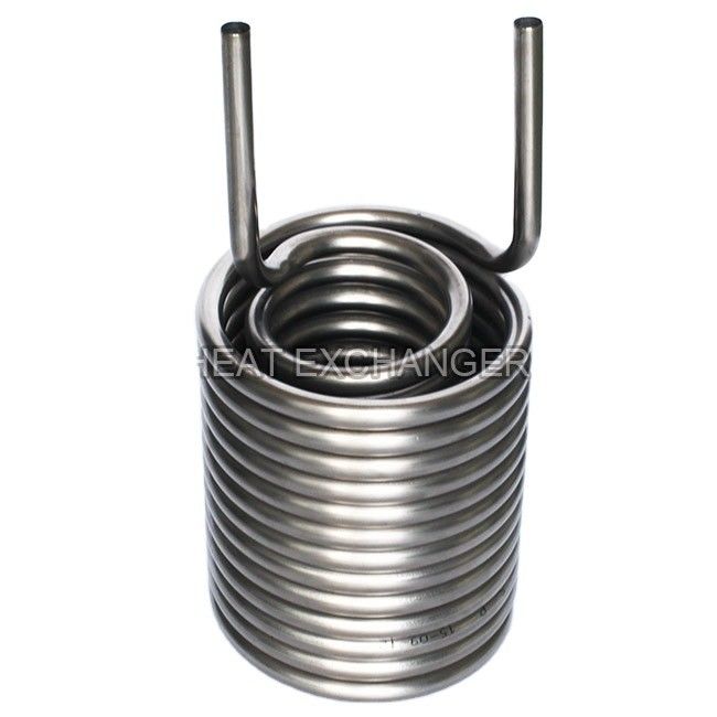 Coil de refroidissement en titane de qualité TA1 9,52 mm 12,7 mm 16 mm 19 mm pour le transfert de chaleur