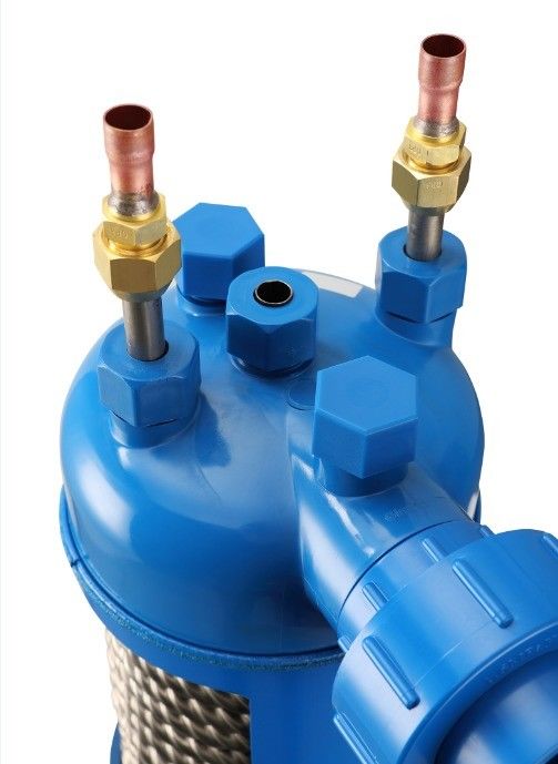 Échangeur de chaleur de piscine en tubes de titane en PVC pour piscine pompe à chaleur MHTA-15