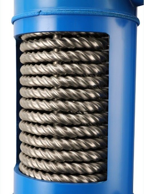 Échangeur de chaleur de piscine en tubes de titane en PVC pour piscine pompe à chaleur MHTA-15