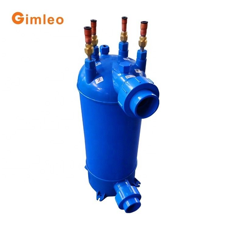 Échangeur de chaleur de piscine en tubes de titane en PVC pour piscine pompe à chaleur MHTA-15