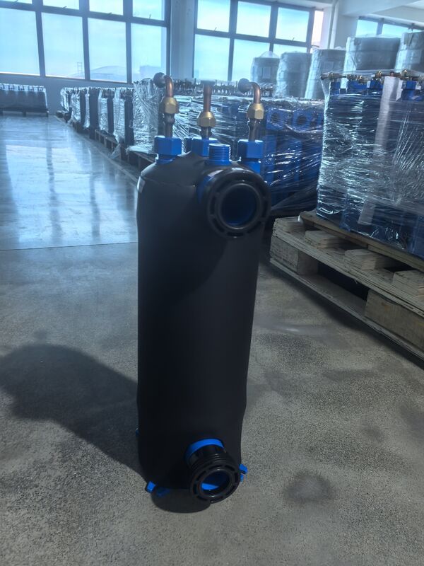 Température de sortie 7C échangeur de chaleur de réfrigérateur ETA-1 conception compacte connexion à l'eau 2 pouces équipement de refroidissement de génie industriel