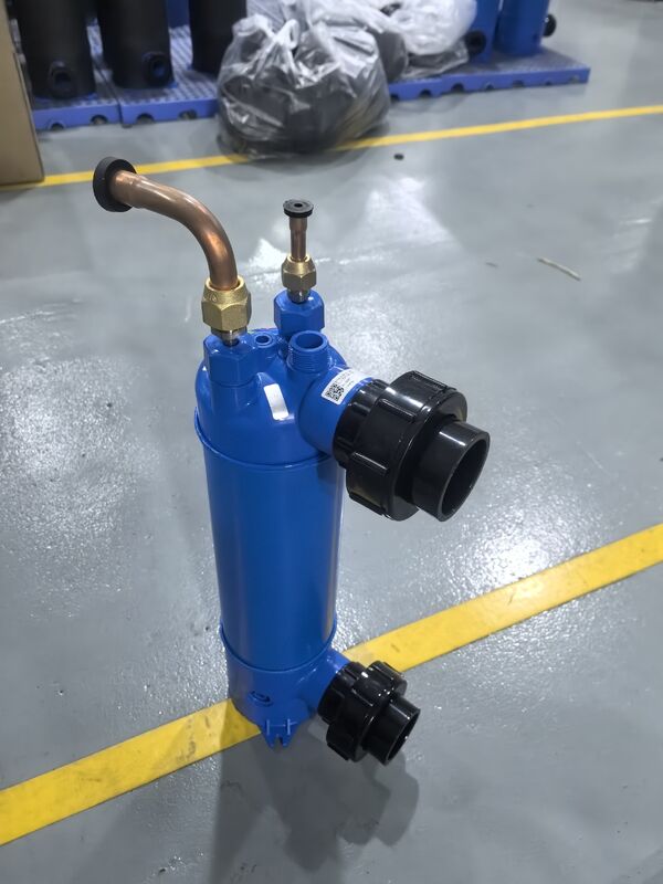 Boucle d'eau pression jusqu'à 5 bars, échangeur de chaleur eau de mer MHTA-3 avec installation verticale ou horizontale et plage de température de l'eau de 0 à 45 degrés Celsius