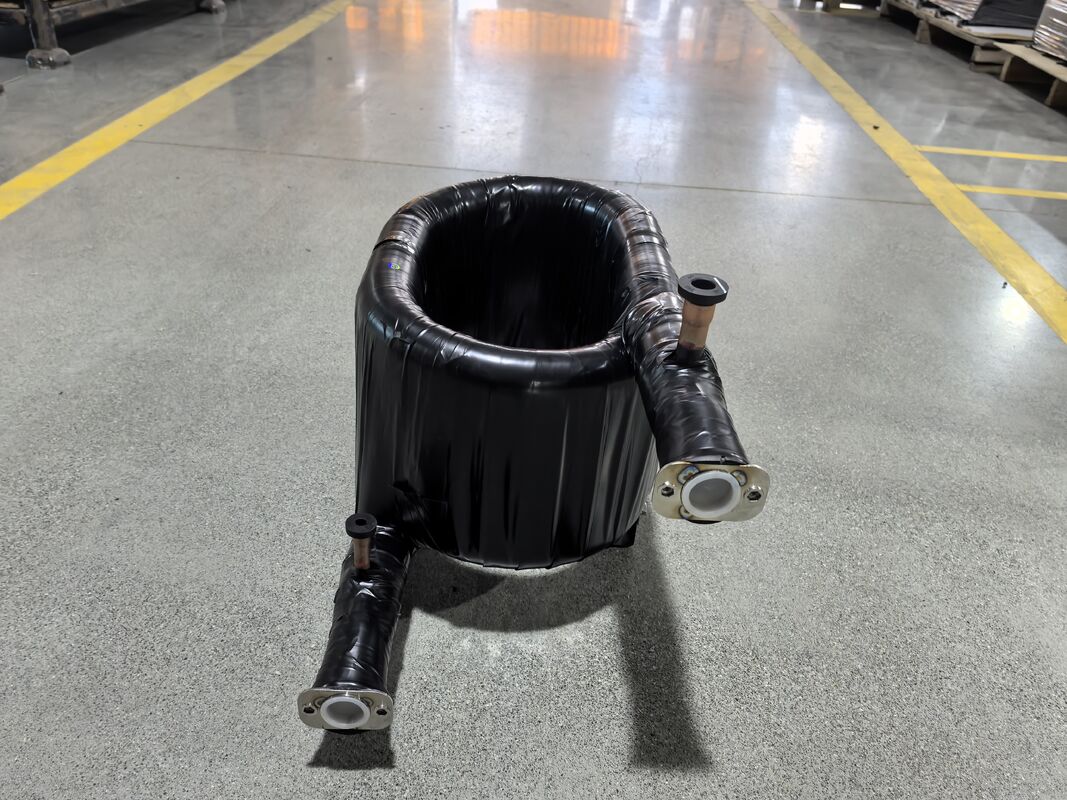 Plage de température de travail -50 à 150 degrés HVAC Échangeur de chaleur coaxial offrant une épaisseur de paroi de tube de 1,2 à 2,0 millimètres pour le fonctionnement