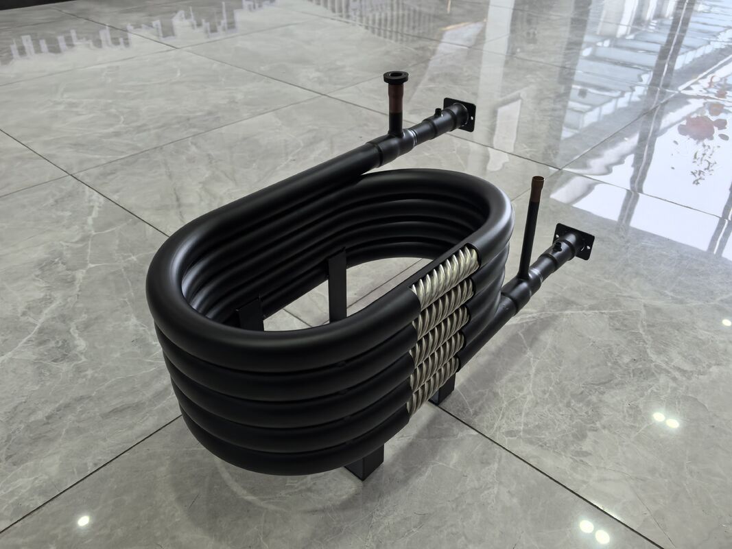 Échangeur de chaleur coaxiale de type tubes en acier SPHC HVAC avec construction en spirale conçue pour des applications de transfert de chaleur