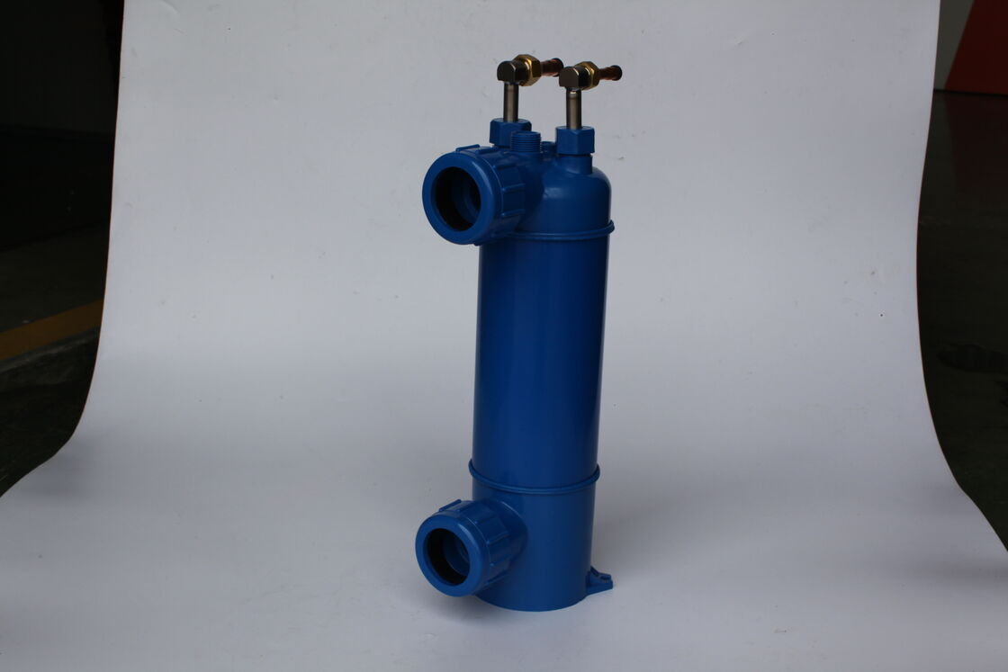 Échangeur de chaleur en titane avec système double triple unique construit à partir de titane pur et d'acier au carbone pour le transfert de chaleur