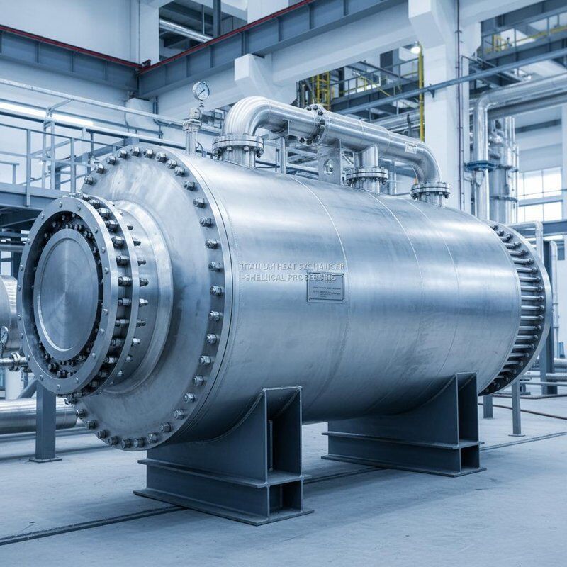 Technique de laminage à froid pour échangeur de chaleur en titane avec nettoyage compatible CIP et dimensions personnalisables pour le traitement chimique
