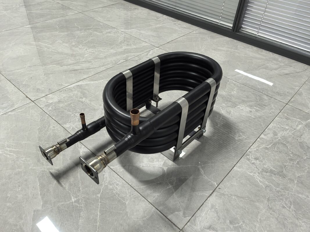 Échangeur de chaleur coaxial en acier inoxydable à haut rendement thermique et taille personnalisable pour les applications industrielles