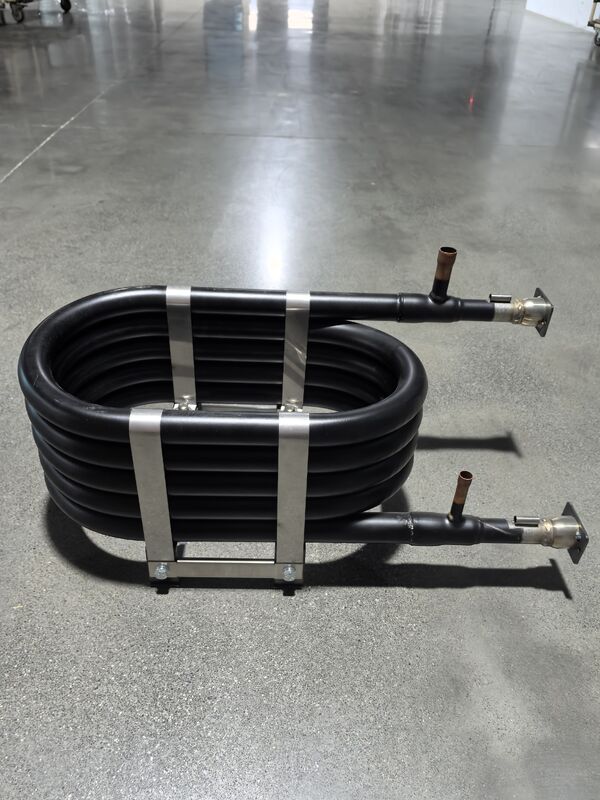 Échangeur de chaleur coaxial à haut rendement thermique avec pression maximale de 4,2 MPa et construction en acier inoxydable/cuivre/titane