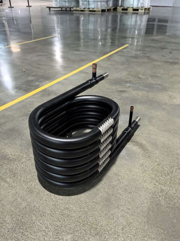 Échangeur de chaleur coaxial en acier inoxydable avec pression de réfrigérant de 4,2 MPA et taille personnalisable