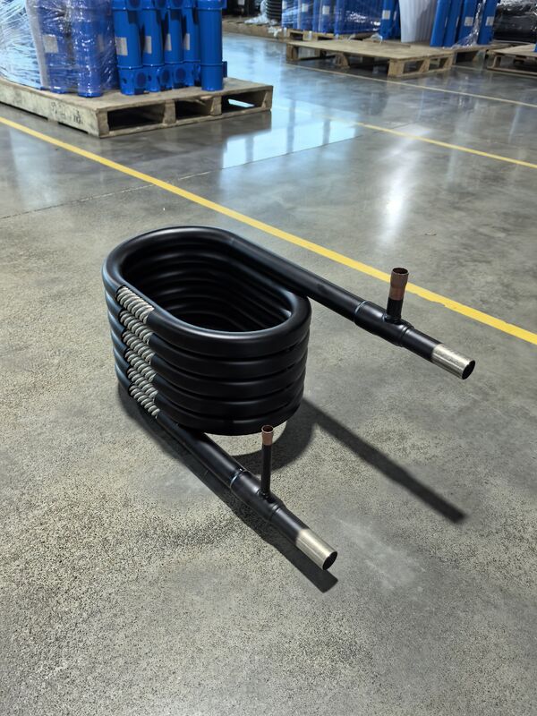 Échangeur de chaleur coaxial en titane avec une longueur de tube de 3 à 20 M offrant une efficacité thermique pour les applications marines et chimiques