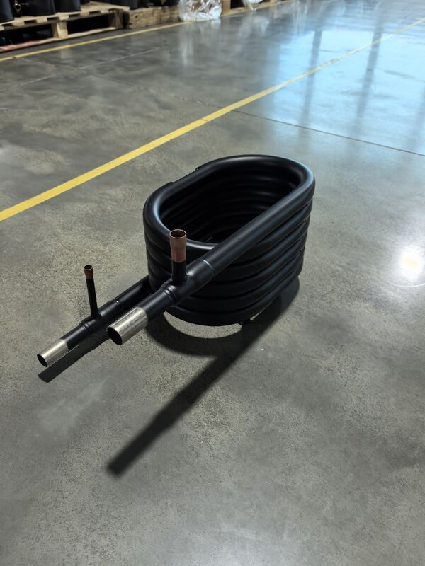 Échangeur de chaleur coaxial en acier inoxydable avec une pression côté eau de 1,0 MPa et une sortie de réfrigérant personnalisable pour les systèmes CVC