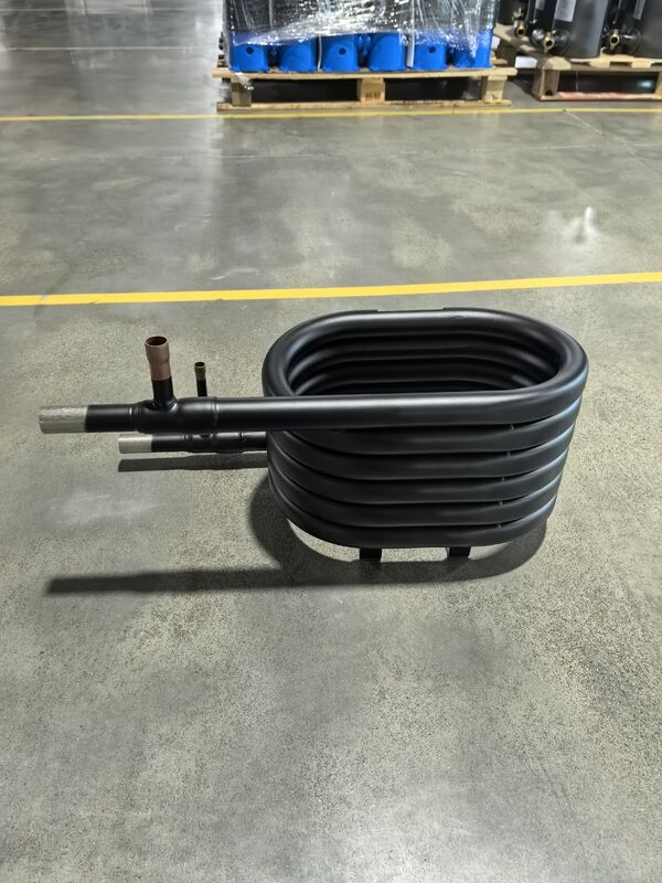 Échangeur de chaleur coaxial à port de chargement personnalisable avec construction en acier inoxydable pour un rendement thermique élevé