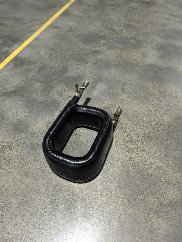 Échangeur de chaleur coaxial 1.0Mpa côté eau avec sortie réfrigérant personnalisable pour systèmes commerciaux