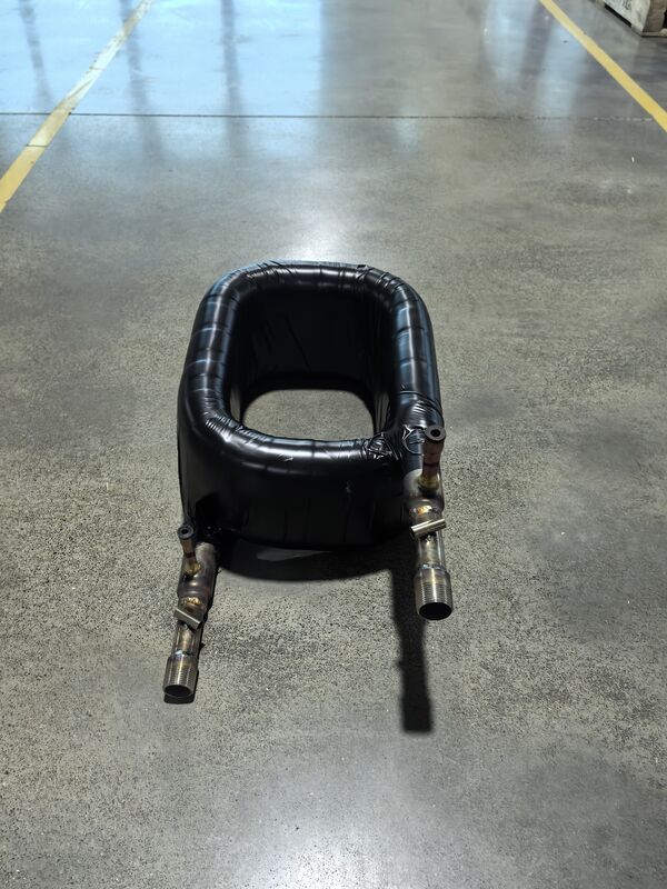 Échangeur de chaleur coaxial en acier inoxydable avec tube intérieur en cuivre pour une pression de réfrigérant de 4,2 MPa