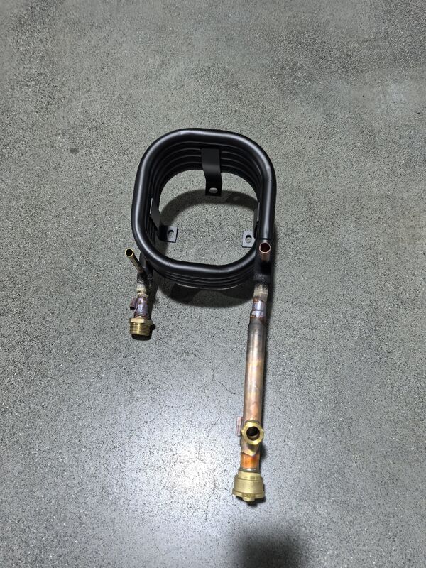 Échangeur de chaleur coaxial marin en acier au carbone facile à nettoyer robuste durable pour un transfert de chaleur efficace