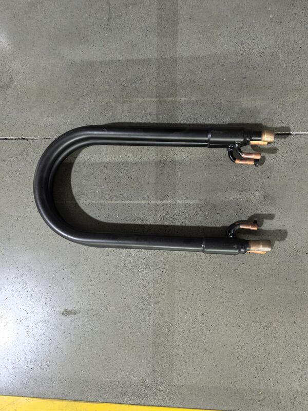 Échangeur de chaleur coaxial à faible entretien avec une pression de réfrigérant de 4,2 MPa et un tube intérieur en cuivre/titane/316L pour le transfert de chaleur industriel