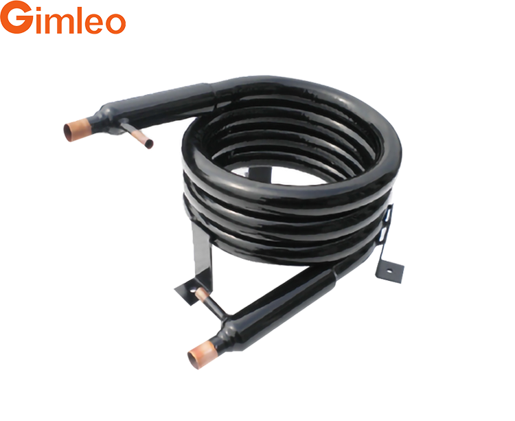 Échangeur de chaleur à serpentin coaxial modèle Miniwatt Z18 en cuivre durable pour pompes réfrigérantes