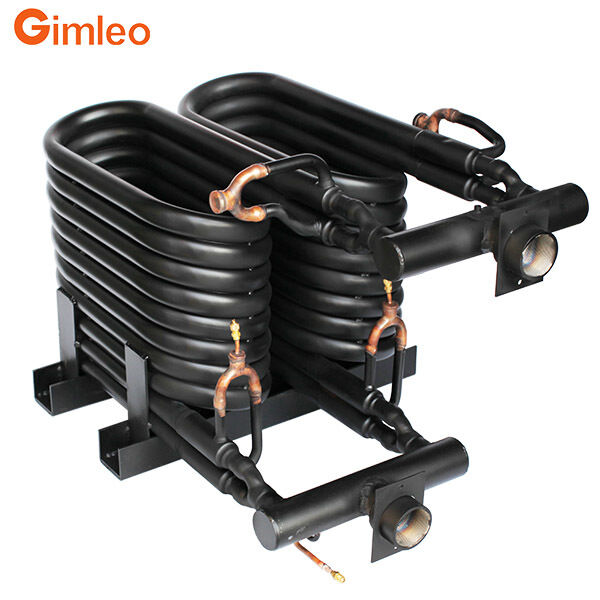 20 chevaux 70 kW 240000 BTU condensateur évaporateur tube dans tube échangeur de chaleur coaxiale échangeur de chaleur pour HVACR