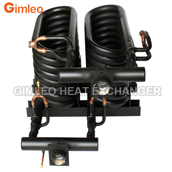20 chevaux 70 kW 240000 BTU condensateur évaporateur tube dans tube échangeur de chaleur coaxiale échangeur de chaleur pour HVACR